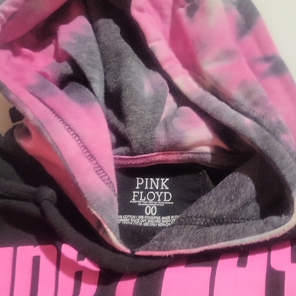 Pink Floyd Black Hoodie with Pink and Rainbow Accents - Picture 3 of 4